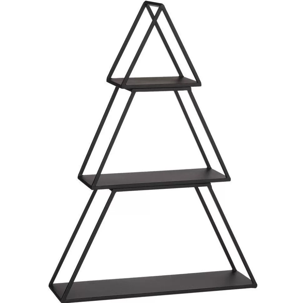 RETIF Baumregal Aus Schwarzem Metall In 3 Teilen 50X14X27 + 35X14X24 + 20X14X20Cm