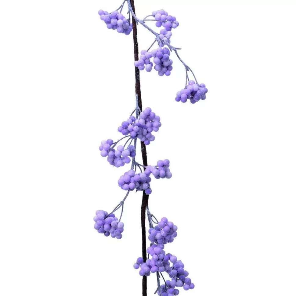 RETIF Girlande Aus Bereiften Lilafarbenen Beeren L 120 Cm