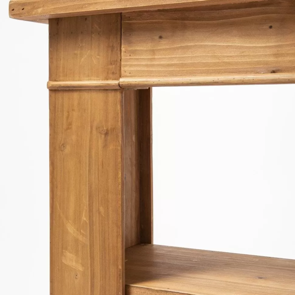 RETIF Holzkonsole Mit Abnehmbaren Regalen B 90 X T 30 X H 80 Cm