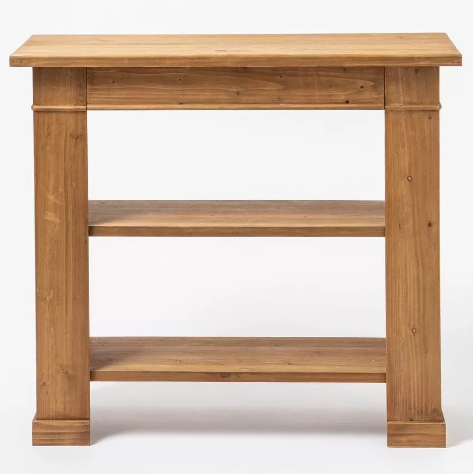 RETIF Holzkonsole Mit Abnehmbaren Regalen B 90 X T 30 X H 80 Cm