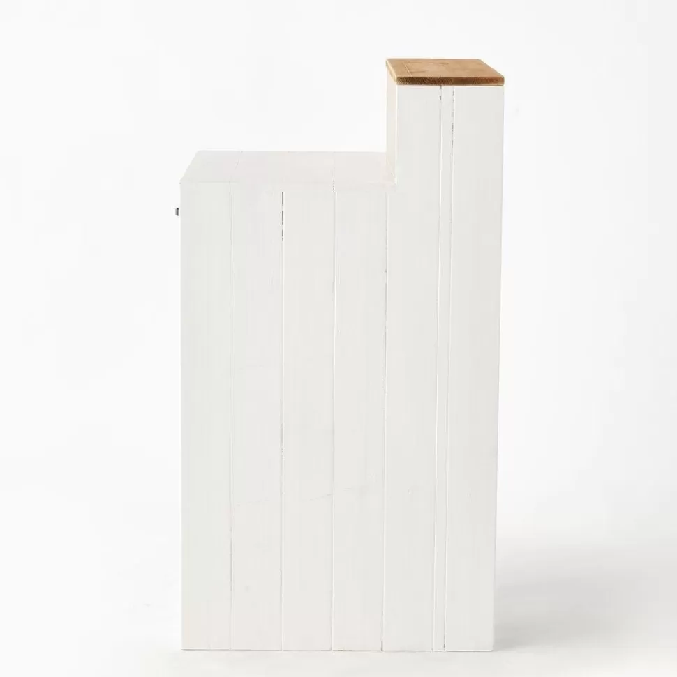 RETIF Holztheke Weis 1 Regalboden Natur L60 X D60 X H110 Cm