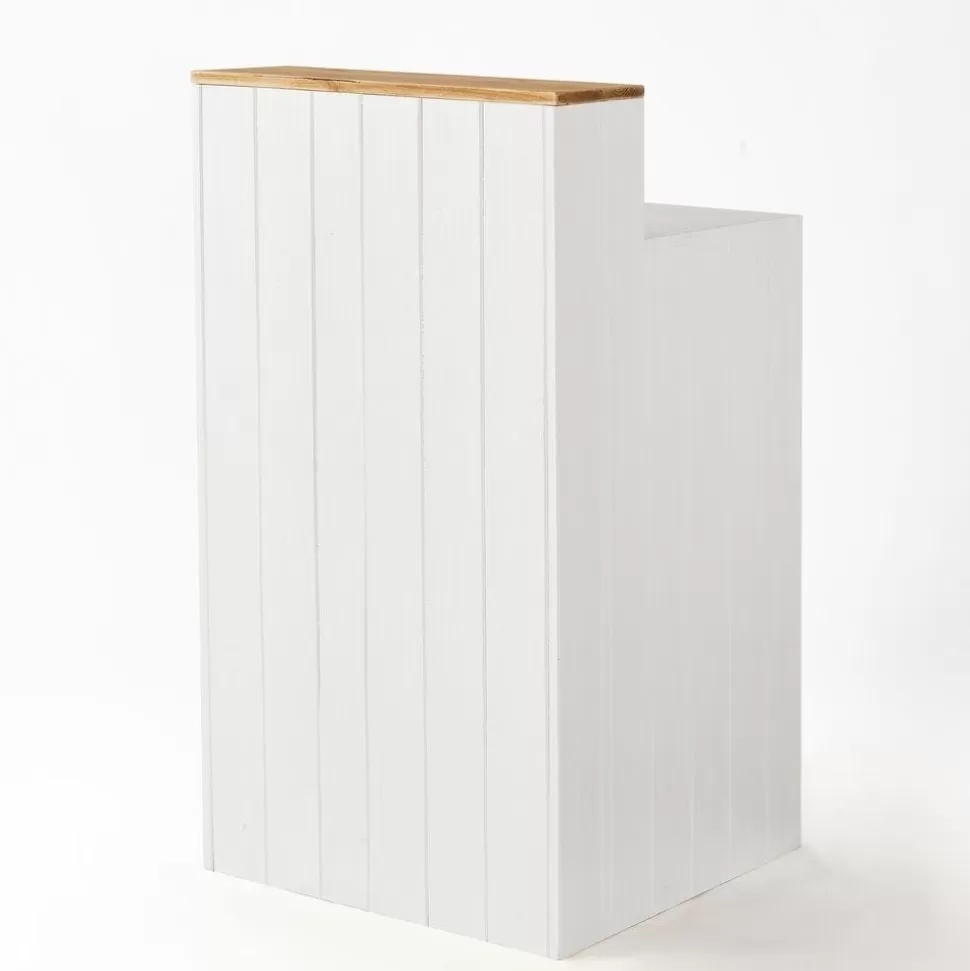 RETIF Holztheke Weis 1 Regalboden Natur L60 X D60 X H110 Cm