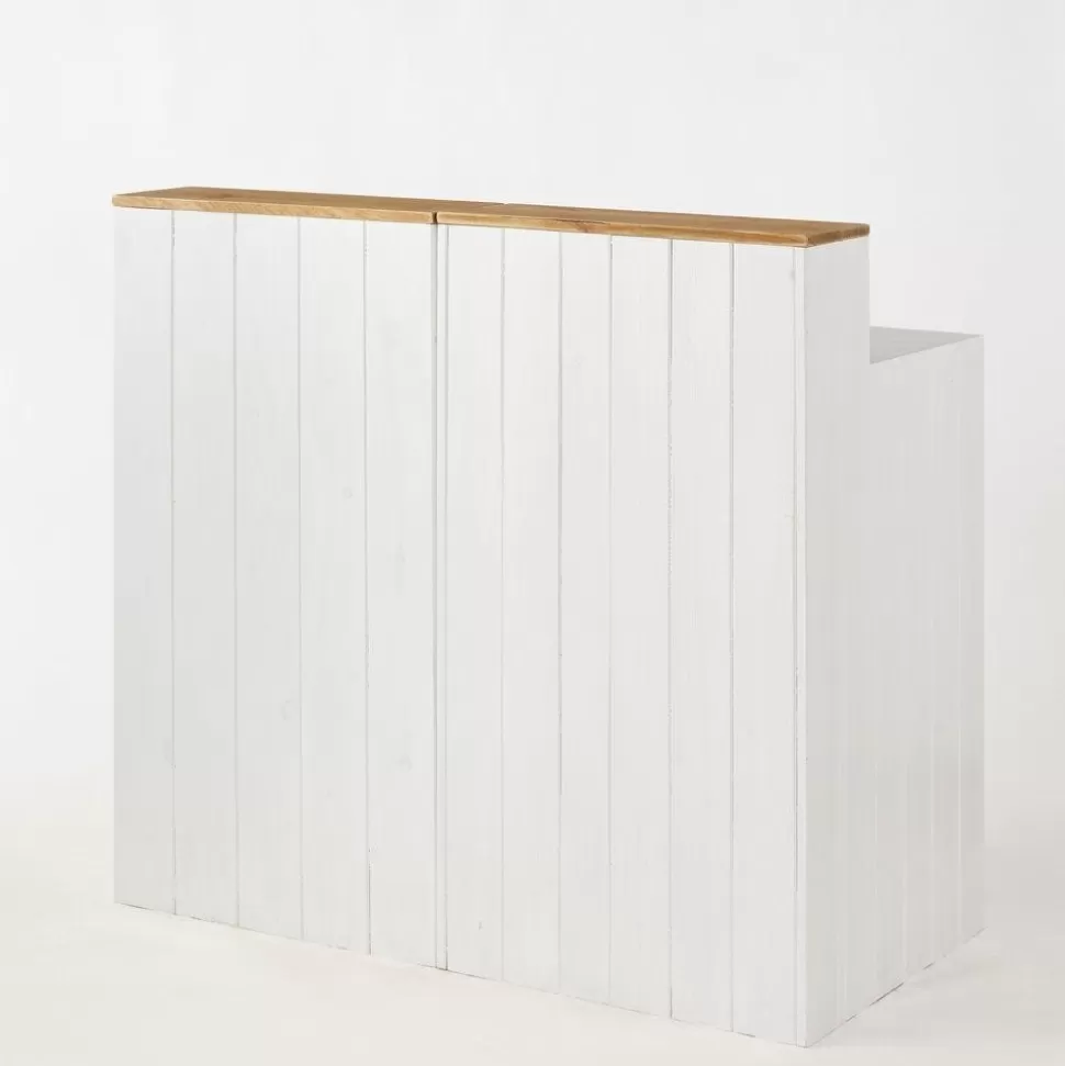 RETIF Holztheke Weis 1 Regalboden Natur L60 X D60 X H110 Cm