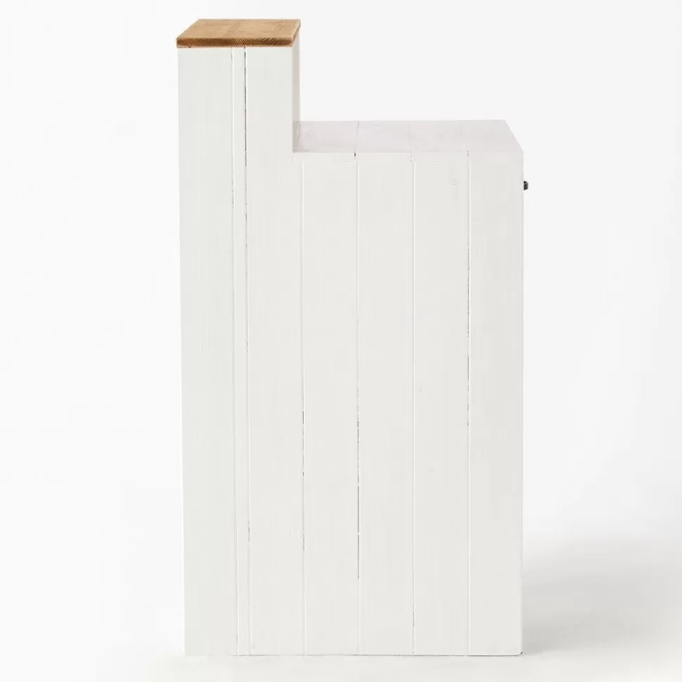 RETIF Holztheke Weis 1 Regalboden Natur L60 X D60 X H110 Cm