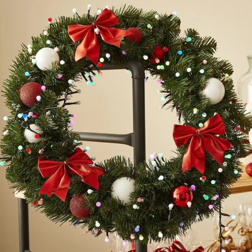 RETIF Kunstlicher Weihnachtskranz "Colorado" O 60 Cm